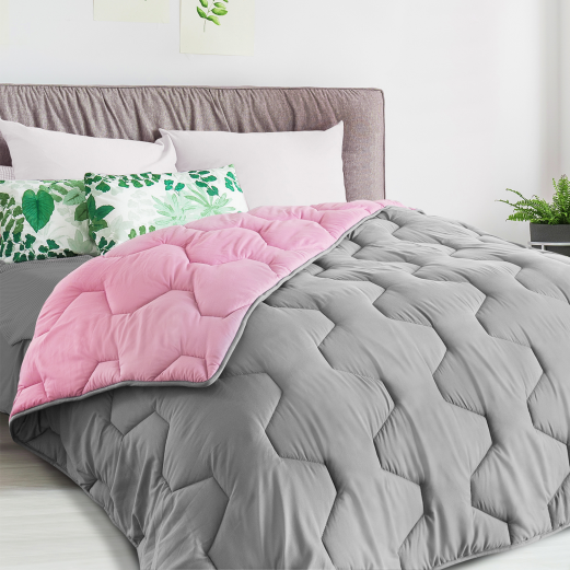 Couette 220x240 CM ELLIE blanche microfibre 700 gr + 2 oreillers