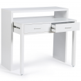 Bureau extensible bois blanc