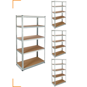 4 ESTANTERÍAS MODULARES RESISTENTES PARA UN ALMACENAMIENTO ÓPTIMO EN EL GARAJE