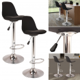 Lot de 2 tabourets de bar design noir