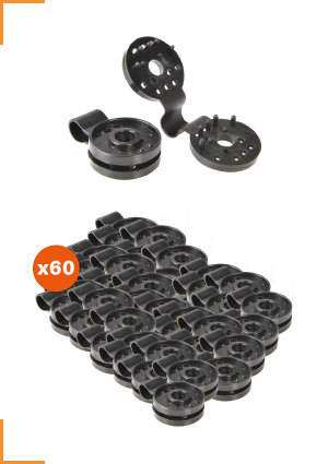 Clips de fixation lot de 100 pièces pour brise vue