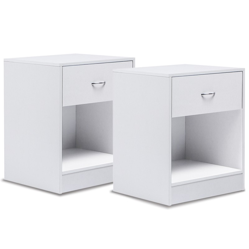2 tables de chevet blanche
