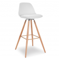 Tabouret de bar SARA blanc en lot X4