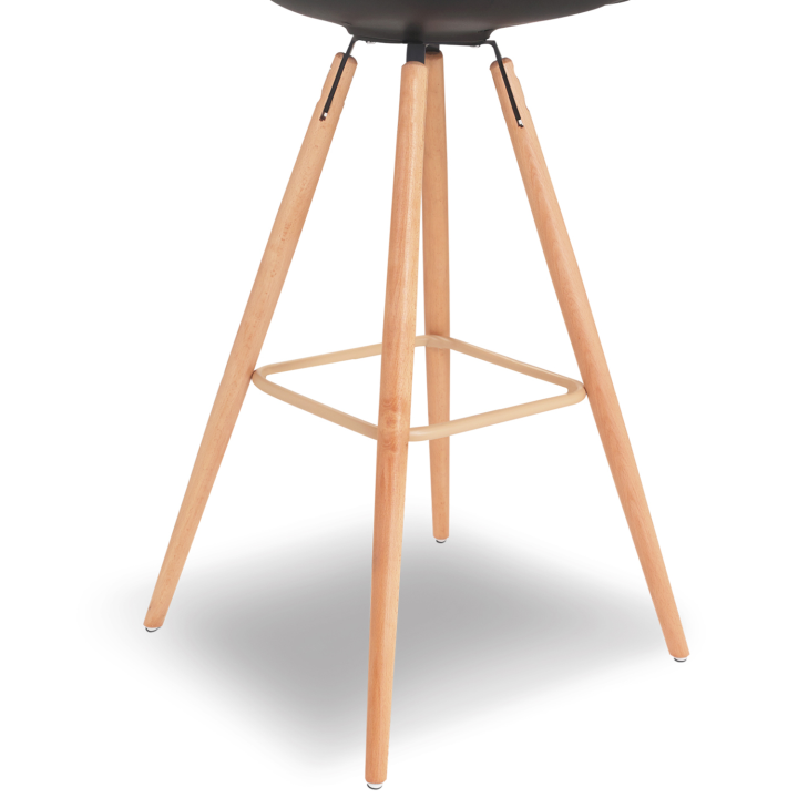 Tabourets de bar SARA noirs en lot X4