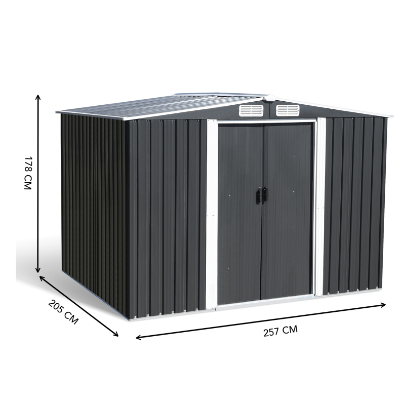 Abri de Jardin 5 m² Lucéram (2,50 x 2,00 m) - Weka-Abris Jardin Azur