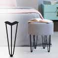 Lot de 4 pieds épingle 30.5 cm pour table design industriel