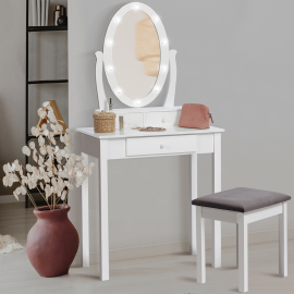 Coiffeuse meuble pas cher avec miroir et moderne 