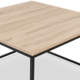 Table basse DETROIT carrée 70 cm design industriel