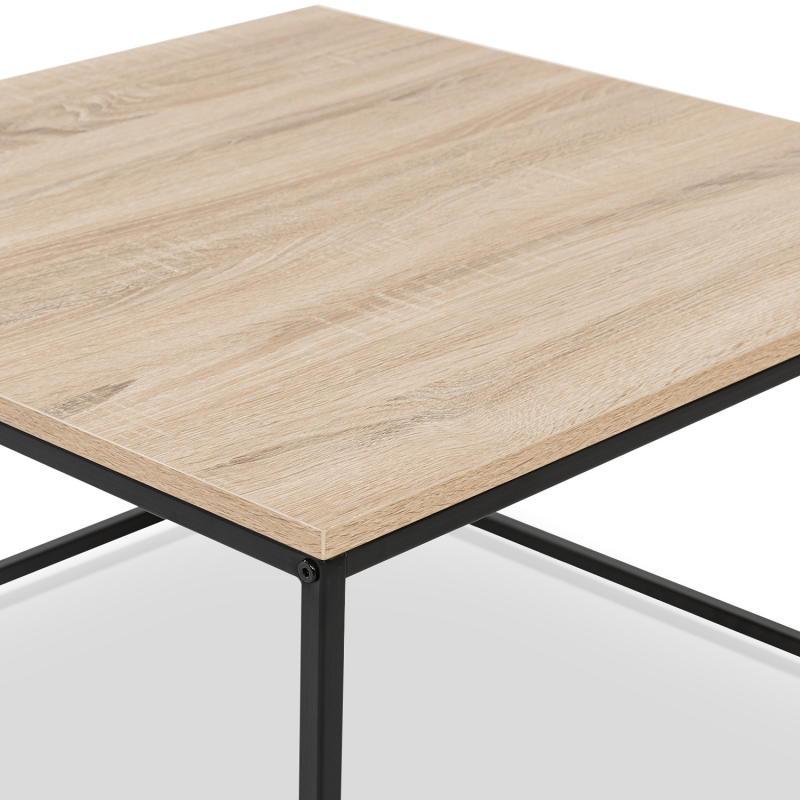 Table Basse Carree Industrielle Pas Chere Detroit Id Market