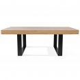 Table à manger PHOENIX 10 personnes bois et noir 225 cm