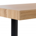 Table à manger PHOENIX 10 personnes bois et noir 225 cm