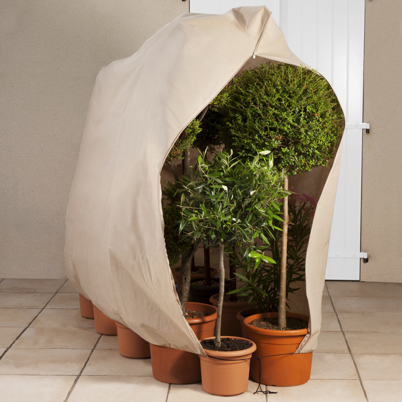 Housse d'hivernage 80x160 cm pour plantes et arbustes