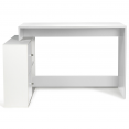 Bureau d'angle en forme de L BOB bois blanc