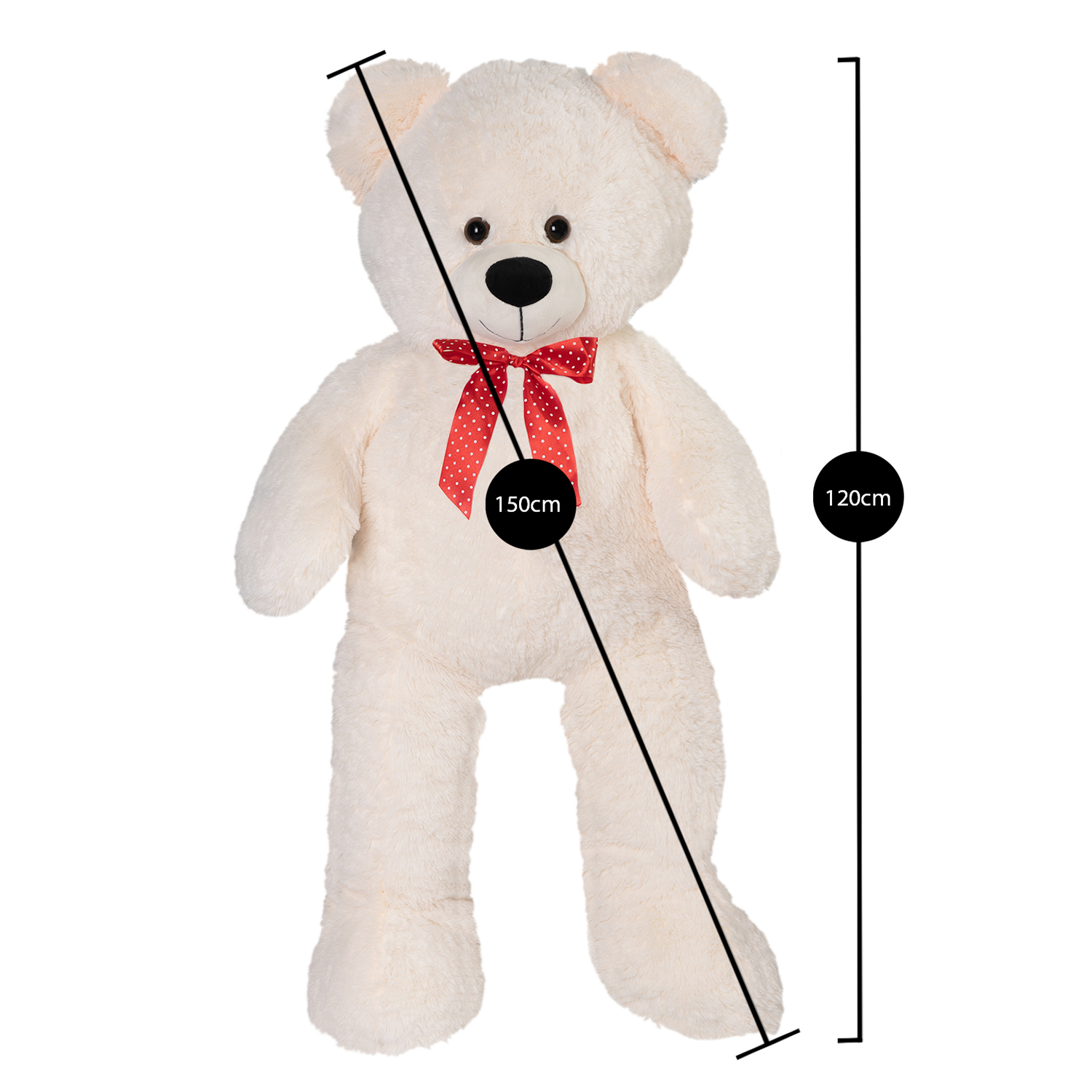 ours blanc peluche géant
