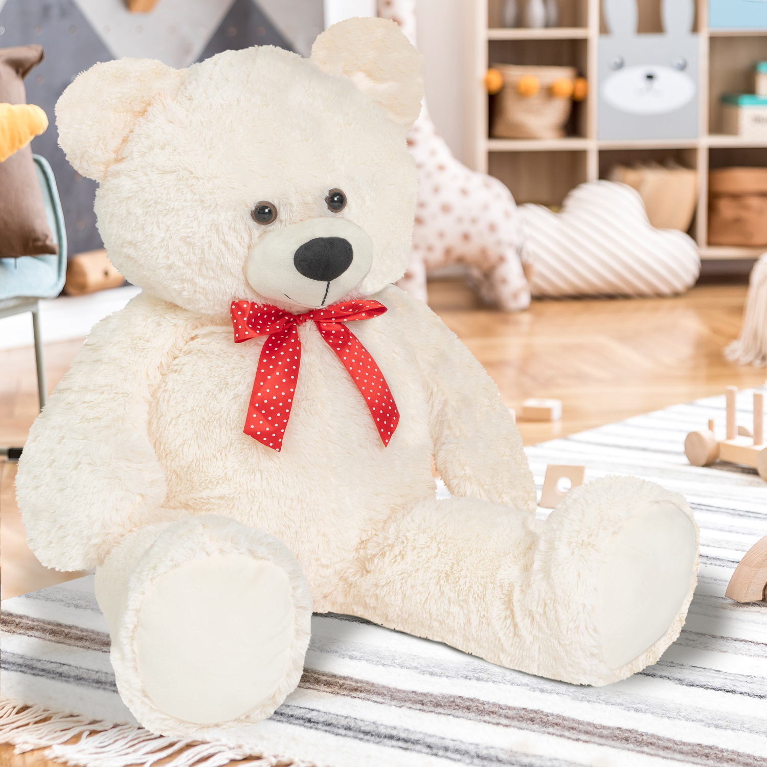 nounours blanc geant