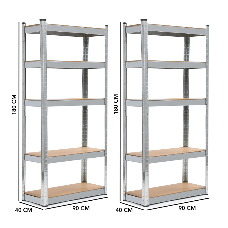 Étagère métallique kit suivant - 2m