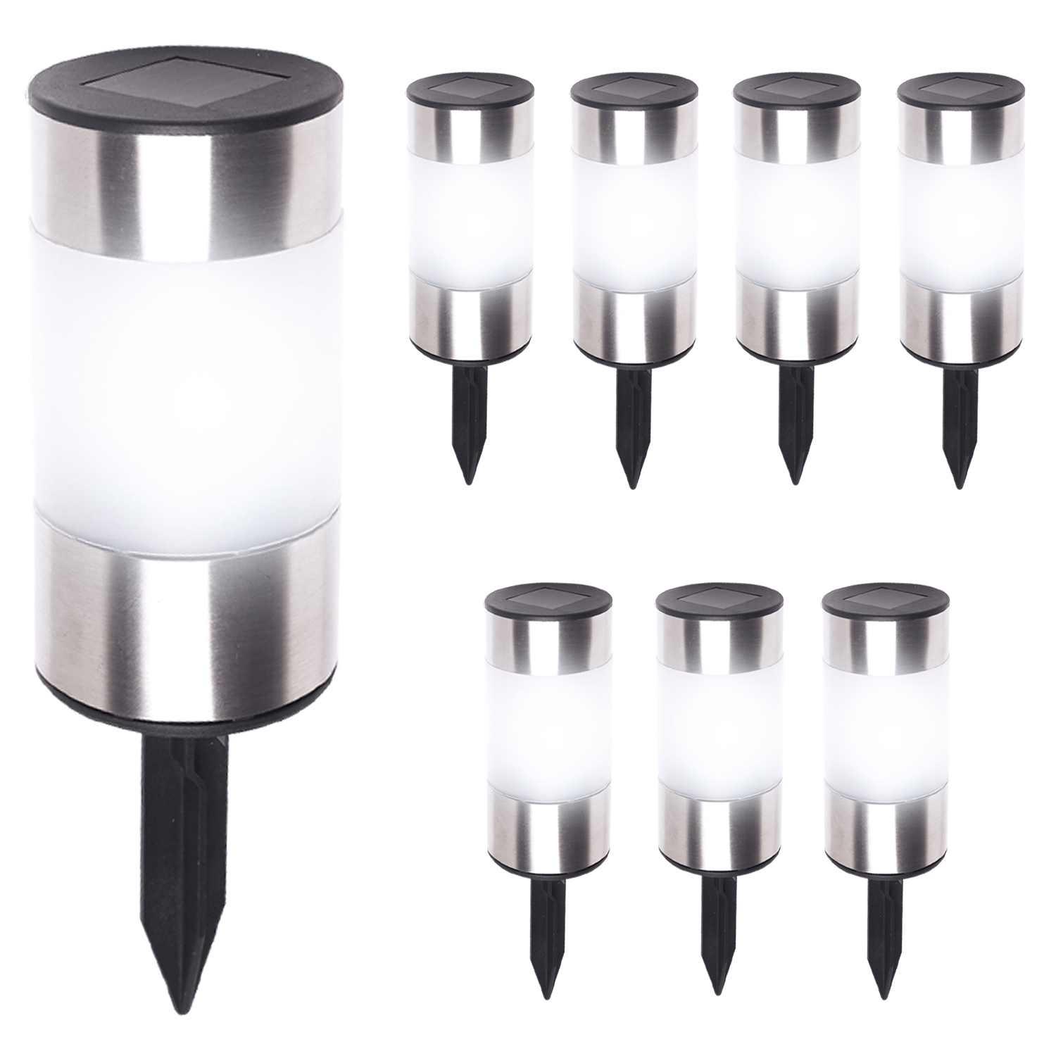 Balises solaires sans fil avec détecteur de crépuscule