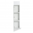 Meuble colonne suspendu 113 cm blanc pour salle de bain LILA