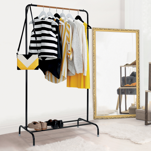 Portant v tements pas cher en m tal noir ID Market