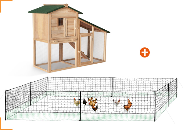 1 POULAILLER PREMIUM + 1 KIT FILET A POULE 24 M