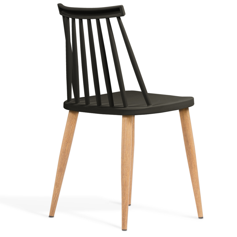 Lot de 4 Chaises Scandinaves Noires SYDALS