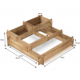 Carré potager bois 5 niveaux