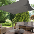 Voile d'ombrage carré 4x4 M gris