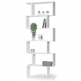 Etagère bibliothèque SOFIA forme S bois blanc 190 cm