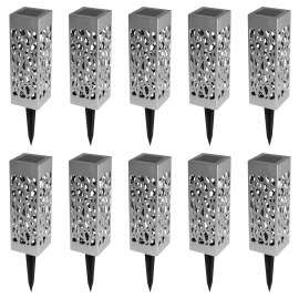 Lot de 10 lampes solaires extérieures MOLLY Lot de 10 lampes solaires extérieures MOLLY