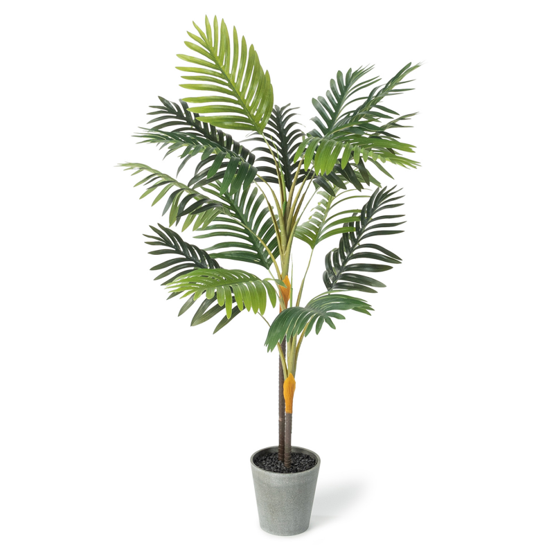 Palmier artificiel hauteur 115 cm plante avec pot