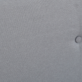 Lit double scandinave Oslo 140x190 cm tissu gris clair