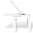 Table à manger extensible DONA 80-160 x 78 cm blanc