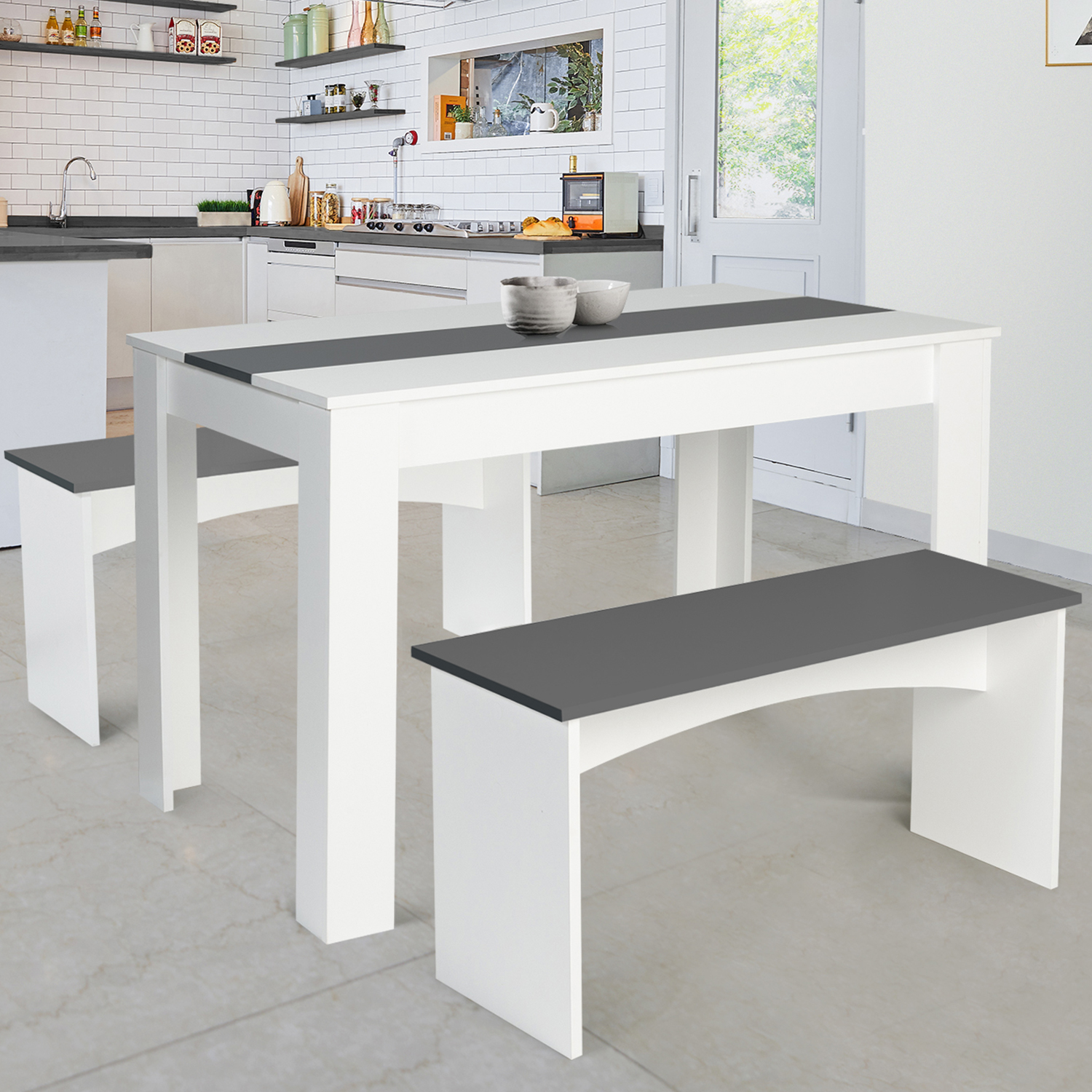 Table à manger avec banc 4 personnes