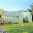 Bâche de rechange 140 gr/m² pour serre tunnel 18m² verte