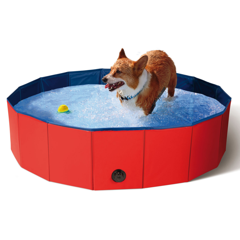 Piscine gonflable pour rafraîchir le chien ou chat, pliable & portable