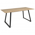 Table à manger HAVANA extensible 6-8 personnes design industriel 150/180 cm