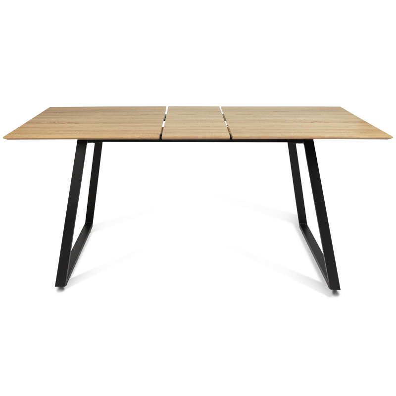 Table de Salle à Manger Extensible Rectangulaire en Bois (150