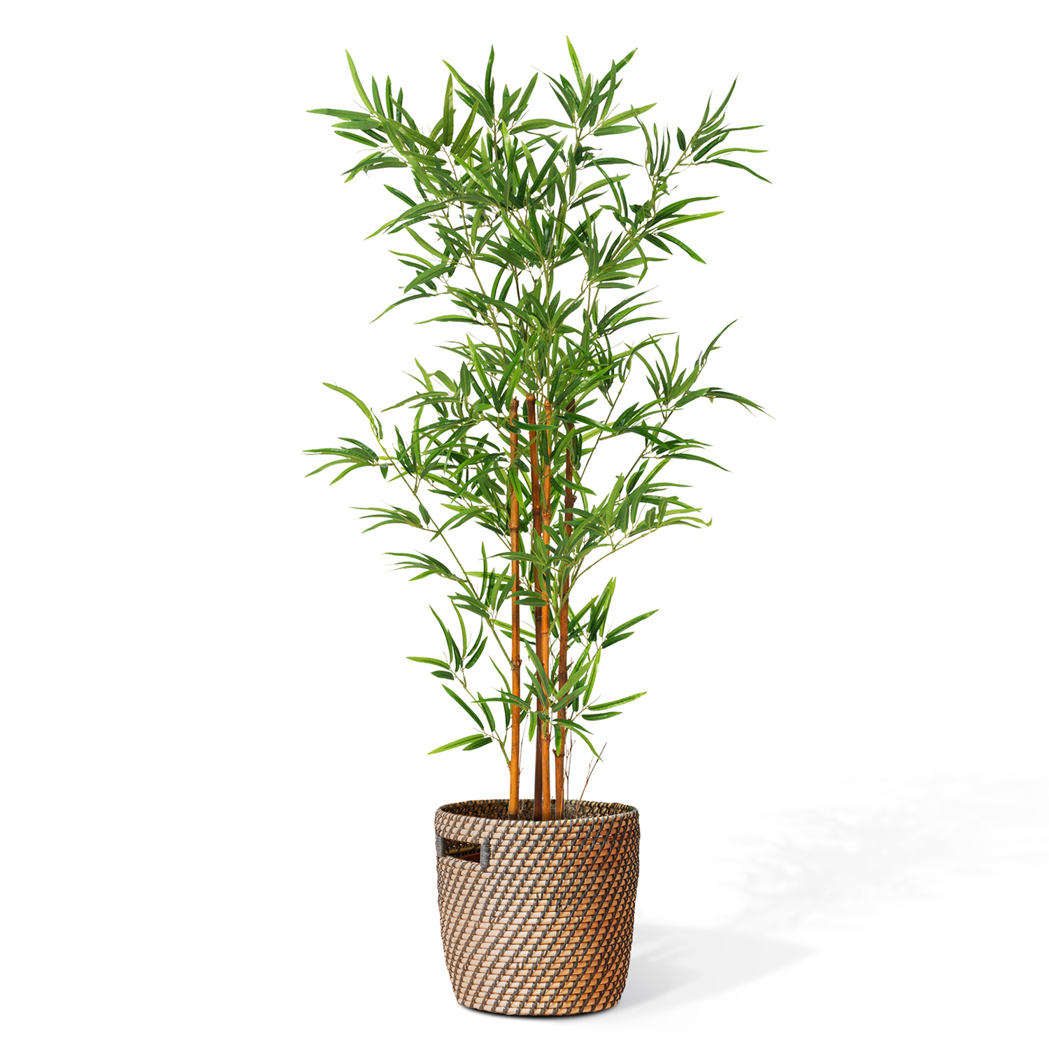 Bambou artificiel 150 cm plante avec pot pas cher | ID Market