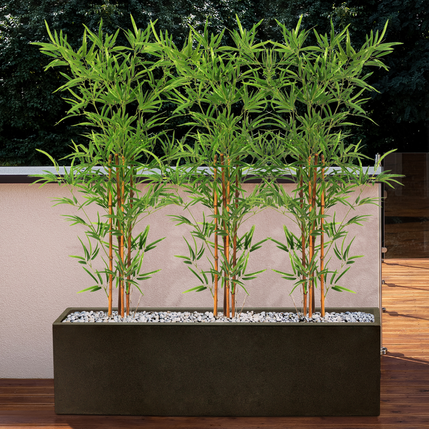 Bambou artificiel 150 cm plante avec pot pas cher