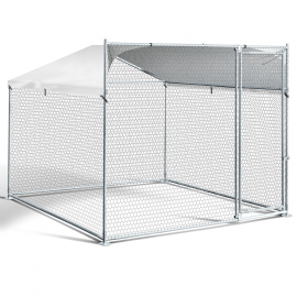 Enclos BOGOTA 4 m² parc grillagé 2x2x1,6 M acier galvanisé avec filet Enclos BOGOTA 4 m² parc grillagé 2x2x1,6 M acier galvanisé avec filet
