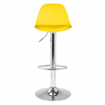 Lot de 2 tabourets de bar KARL design jaune