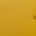 Lit double scandinave Oslo 140x190 cm tissu jaune moutarde