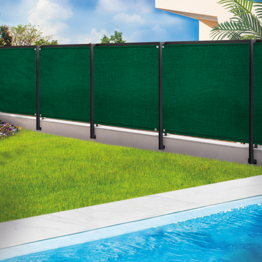 Brise vue renforcé 1,5 x 10 M vert 220 gr/m² luxe PRO