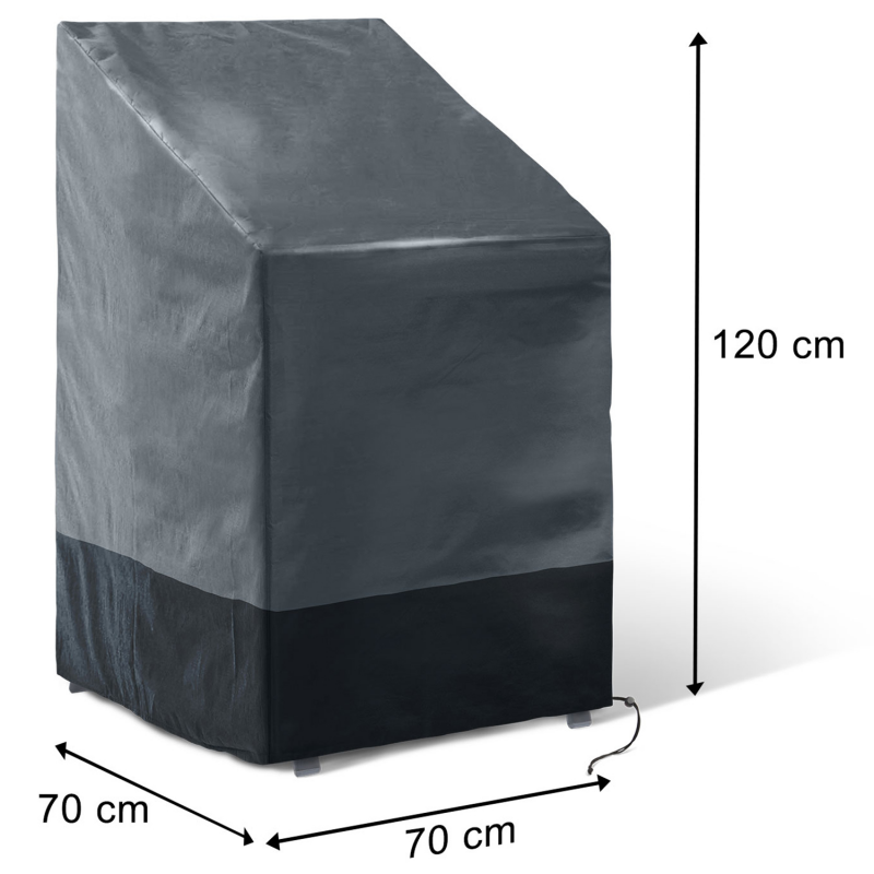 Housse pour chaises de jardin empilables 70x70x120 cm  ID Market
