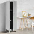 Armoire vestiaire ESTEL en métal gris clair