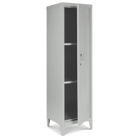 Armoire vestiaire ESTEL en métal gris clair Armoire vestiaire ESTEL en métal gris clair