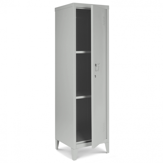 Armoire vestiaire ESTEL en métal gris clair