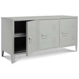 Buffet ESTEL en métal gris clair Buffet ESTEL en métal gris clair