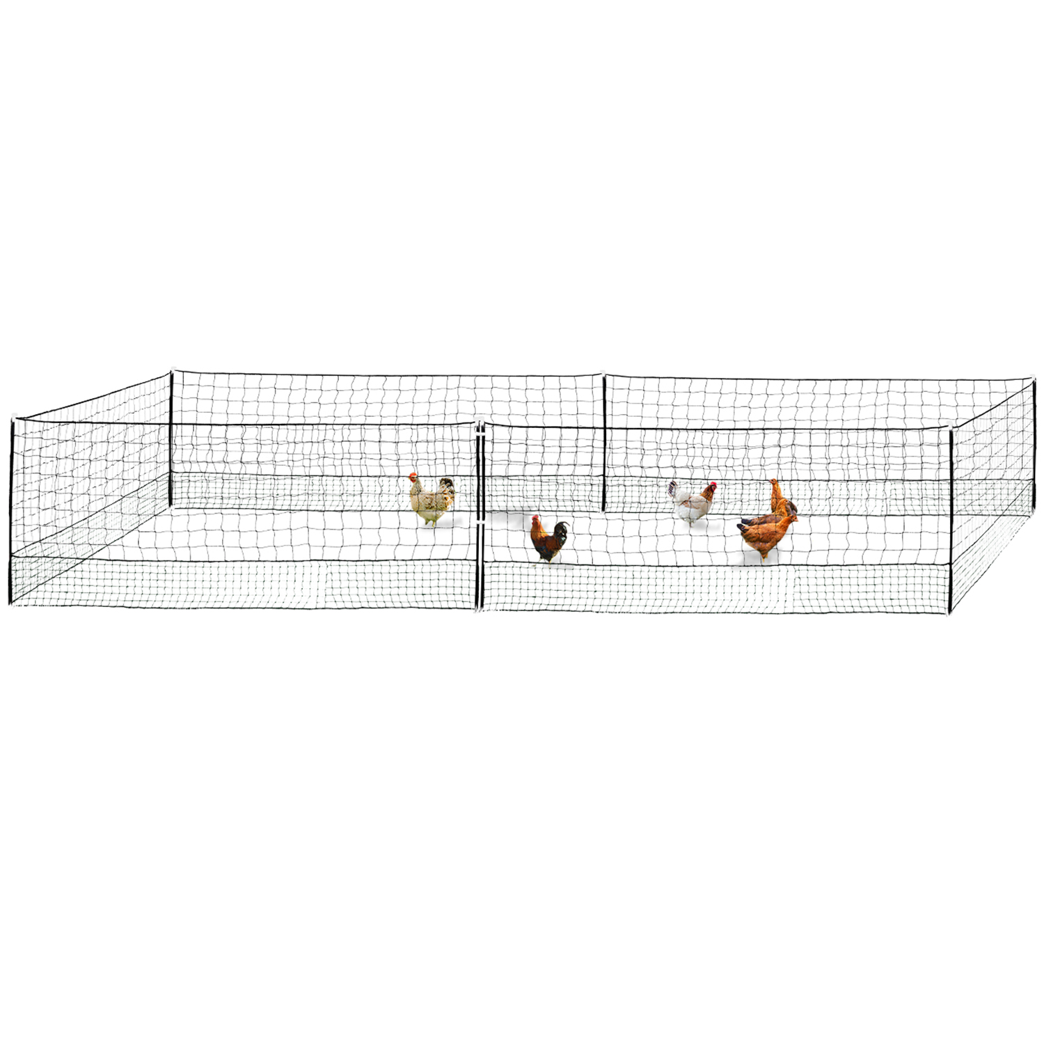 Filet-enclos pour poules 12 mètres - Jardiland