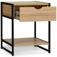 Lot de 2 tables de chevet DETROIT design industriel